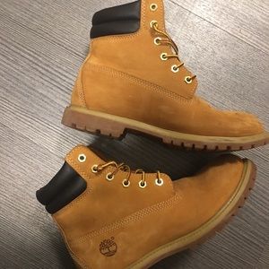 New timberlands. Only worn a few times.